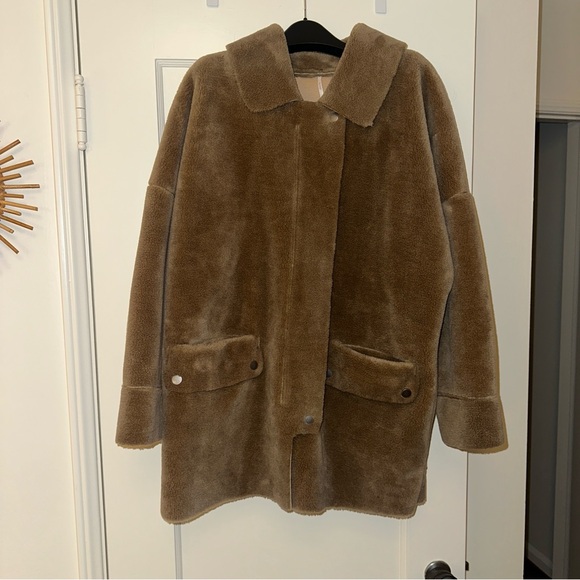 Brown Free People Teddy Coat - Picture 7 of 10